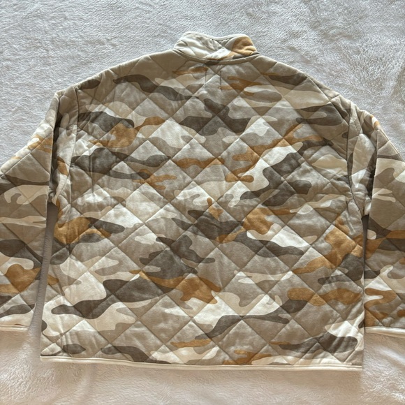 KENSIE Quilted Beige Camo Chore Jacket--XL - Picture 11 of 15
